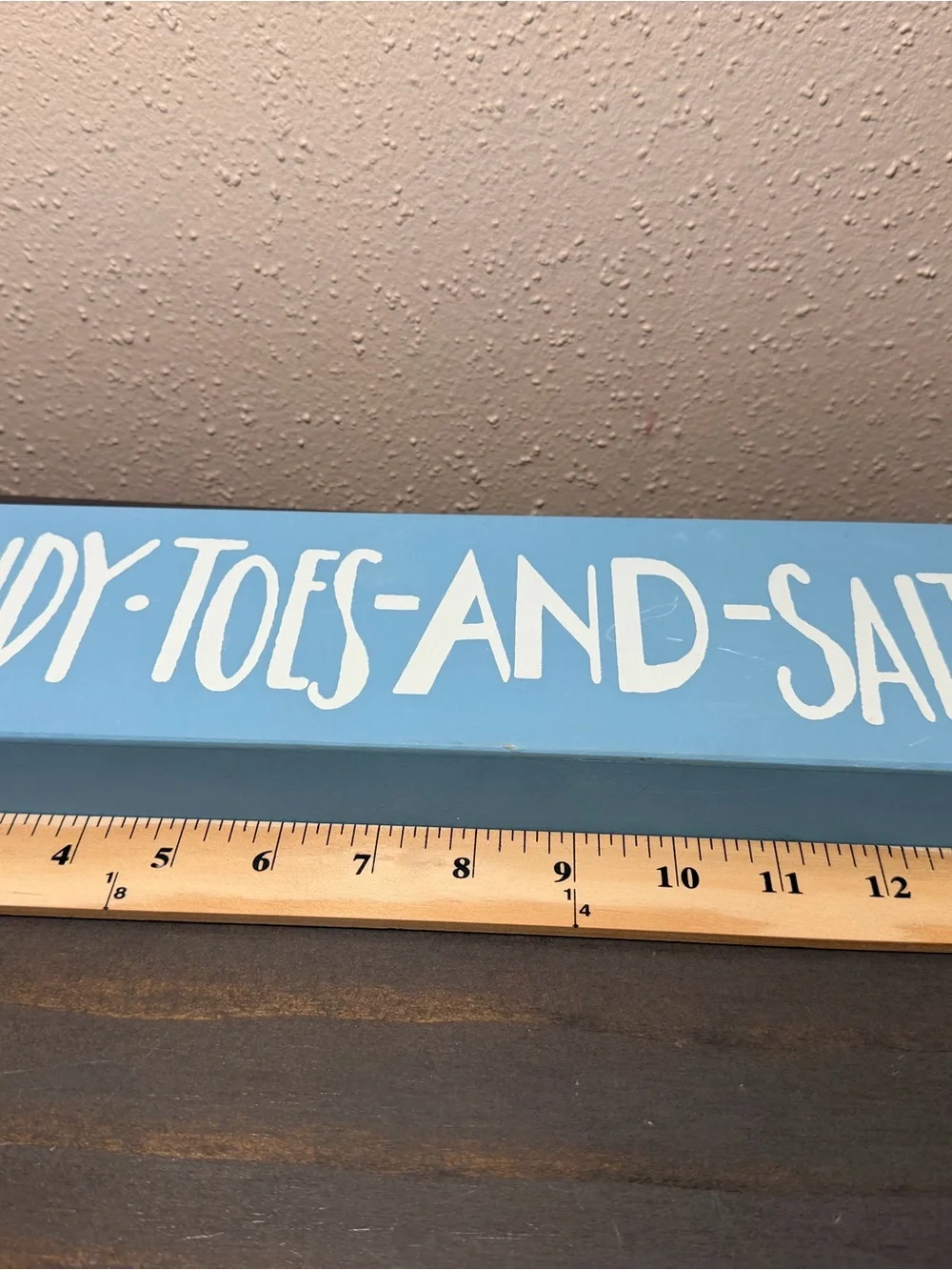Source Unknown Blue & White Coastal Phrase Wall Signs